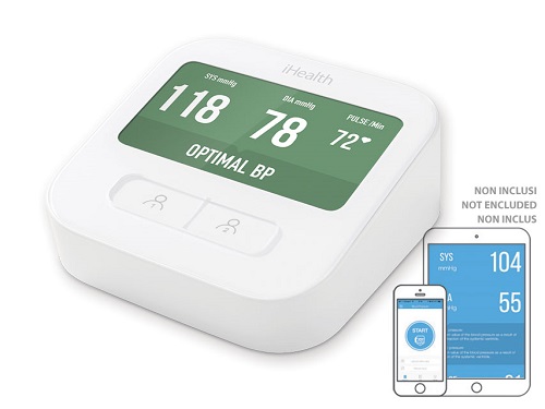 iHEALTH Clear Smart Arm Blood Pressure Monitor WI-FI